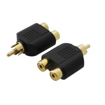 ADAPTADOR RCA JACK P/2X RCA JACK