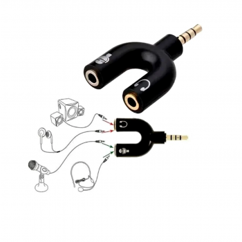 ADAPTADOR Y P3 X 2 P2 FONE DE OUVIDO E MIC