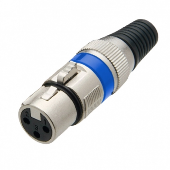 CONECTOR XLR CANNON FEMEA COM ROSCA
