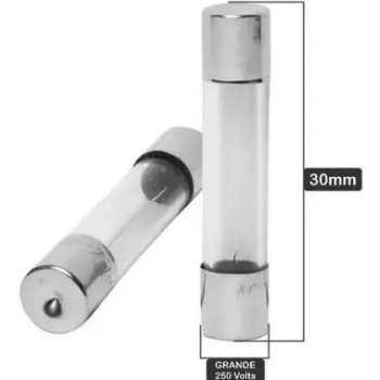 FUSIVEL DE VIDRO GRANDE 6X30 250V 15A