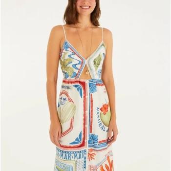 VESTIDO MIDI SELO PRAIANO - G