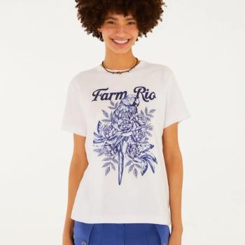 TSHIRT FIT ARARA EM FLORES