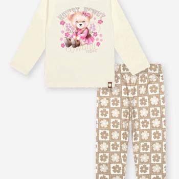 CONJ BLUSA ML E LEGGING / NATURAL/BG CAFE LATTE