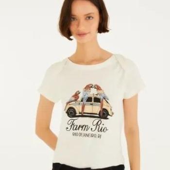 TSHIRT FIT BEBE TAXI ARARAS FARM RIO