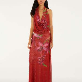 BLUSA TULE FLORAL ORQUIDEA - P