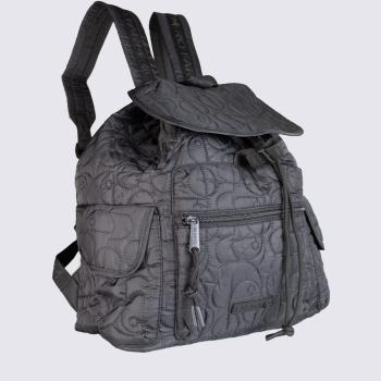Mochila Pipoca Puffer Preta Farm