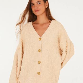 CARDIGAN TRICOT LONGO FARM - M