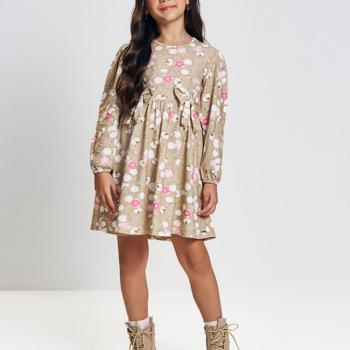 VESTIDO MANGA LONGA / BG CAFE LATTE