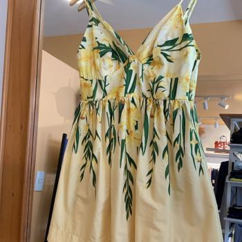 VESTIDO CURTO FLOR DE PALMA - M