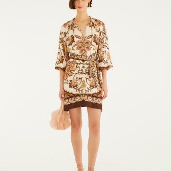 VESTIDO CURTO ROMANCE DE PASSARO - M