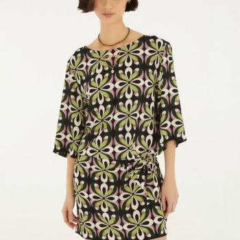 VESTIDO CURTO ARARA DE FLOR - G