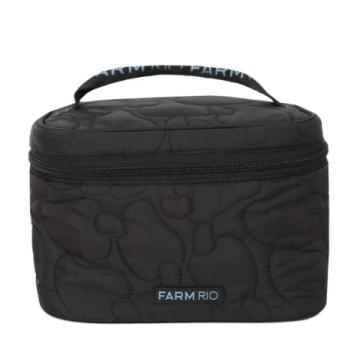 Necessaire Farm Me Leva Liso Preta
