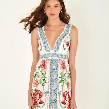 VESTIDO CURTO FLOR DE OUTONO - P