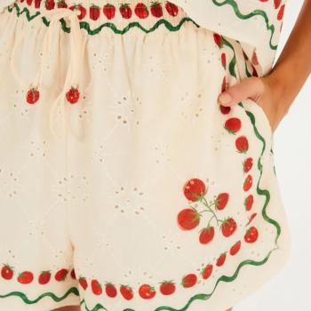 SHORT LENCO TOMATINHOS - G