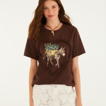 TSHIRT FIT BURRO QUANDO FOGE