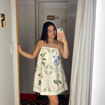 VESTIDO CURTO AQUAFLORA - P