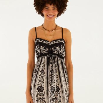 VESTIDO CURTO FLORAL DELICADO - P