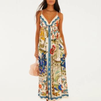VESTIDO LONGO FLORAL MAITE - M