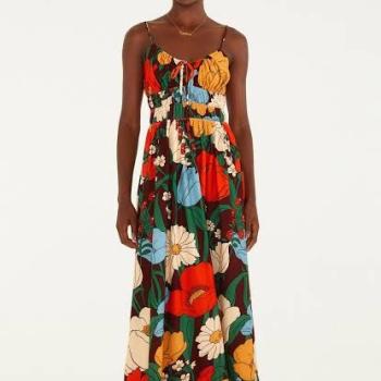 VESTIDO CROPPED FLORAL BUCOLICO - P