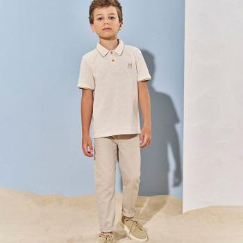 CAMISA POLO OFF WHITE LINHO