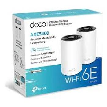 Roteador TP-Link Deco XE75 AXE5400 Tri-Banda Mesh Wi-Fi 6E - Branco 2 Peças