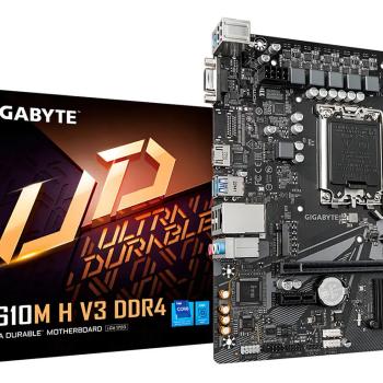 Placa Mãe Gigabyte H610M K DDR4 (LGA 1700/2xDDR4/HDMI/M.2/USB 3.2)