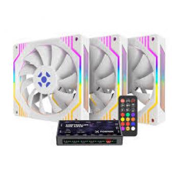 KIT FAN ARGB C/HUB FORTREK FROSTY PT