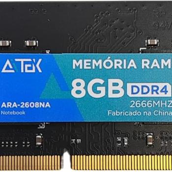 MEMÓRIA RAM PARA NOTEBOOK 8 GB DDR4 2666 MHZ