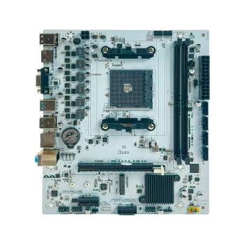 PLACA-MÃE DUEX A320 AM4 DDR4 M.2 WHITE EDITION AMD