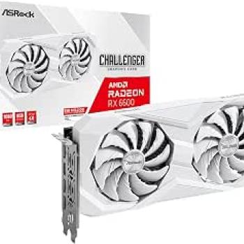 PLACA DE VÍDEO ASROCK RX 6600 WHITE