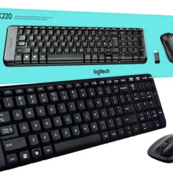 KIT MOUSE E TECLADO WIRELESS MK220 LOGITECH
