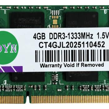 MEMÓRIA RAM PARA NOTEBOOK 4 GB DDR3 1333 MHZ