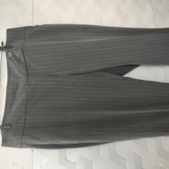 CALÇA SOCIAL 2 BOTÕES RISCA DE GIZ FEM TAM 40 - BROOKSFIELD