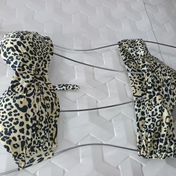 BIQUINI HOT PANT ANIMAL PRINT ONÇINHA TAMANHO M - NEW BEACH