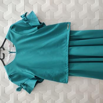 VESTIDO VERDE  ALFAIATARIA SOBREPEÇA FEM INF TAM 12 - MON SUCRÉ