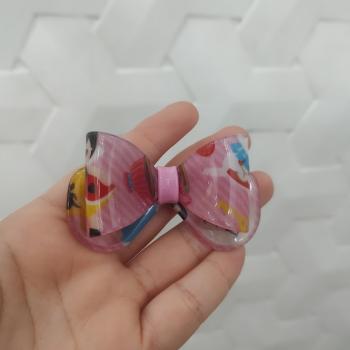 LAÇO UNICO COR DE ROSA MENININHA E COELHINHO