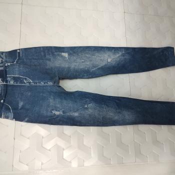 CALÇA LEGGING JEANS AZUL FEM TAM M - SEM MARCA