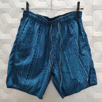 BERMUDA AZUL ESCURO TRIBAL MASCULINO TAMANHO M - VILEJACK