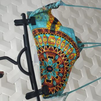 BIQUINI INFANTIL FEMININO AZUL FILTRO DOS SONHOS MANDALA TAMANHO G - SAN MARÉ