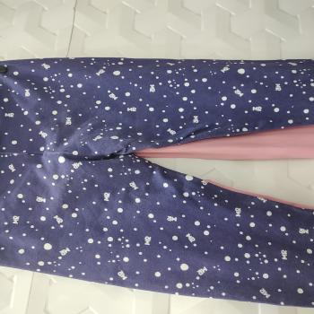 CALÇA INFANTIL FEMININA ROXA MR COM BOLINHAS BRANCAS 12 - LILICA REPILICA