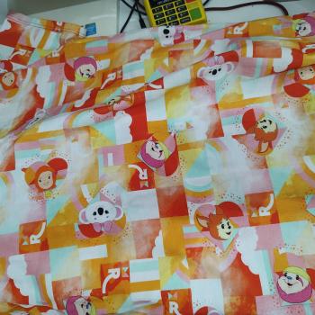 BLUSA INFANTIL LARANJA COM A ESTAMPA DA MARCA - LILICA RIPILICA