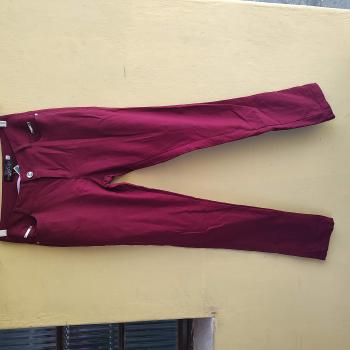 CALÇA FEMININA VINHO TAMANHO G - HONGBAIJIA