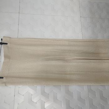 CALÇA FEM LUREX FORRADO DOURADO TAM M  - MARISA