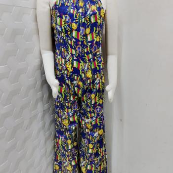 MACACÃO INFANTIL AZUL ESTAMPADO CARANGUEJOS TAM 8 - AIRE