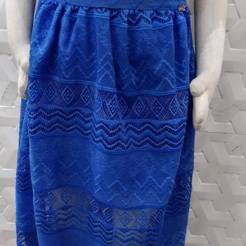 CONJUNTO SAIA AZUL COM BLUSA NAVAL TAMANHO 12 - BAMBOLINA