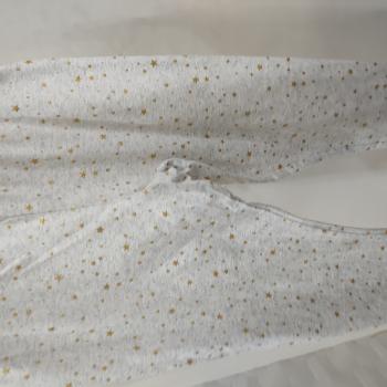 CALÇA INFANTIL LEGGING CINZA ESTAMPADA COM ESTRELINHAS DOURADA - CARTER´S
