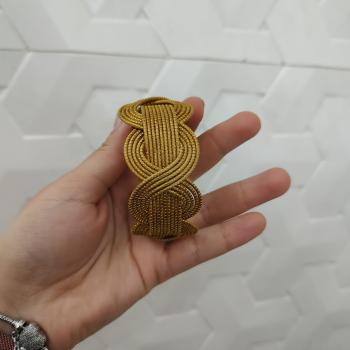 BRACELETE DOURADO ARTESANAL