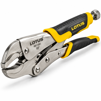 Alicate de Pressão 10” Lotus REF 2301 Cabo Bicolor Flex Profissional para Fixação Travamento Tubos Parafusos e Manutenção Mecânica e Industrial**