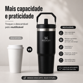 Garrafa Térmica 900ml Bebidas Quentes E Geladas Inox Fitness