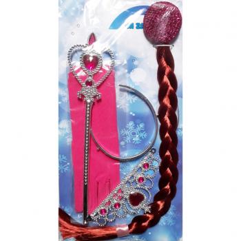 KIT FROZEN C/ LUVA ROSA